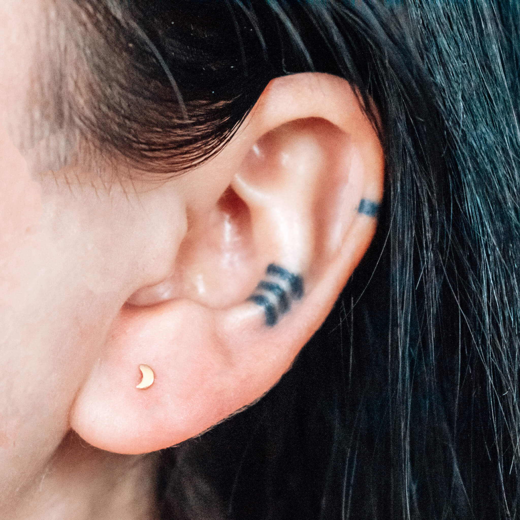 Classic Moon Nap Earrings - Image 6