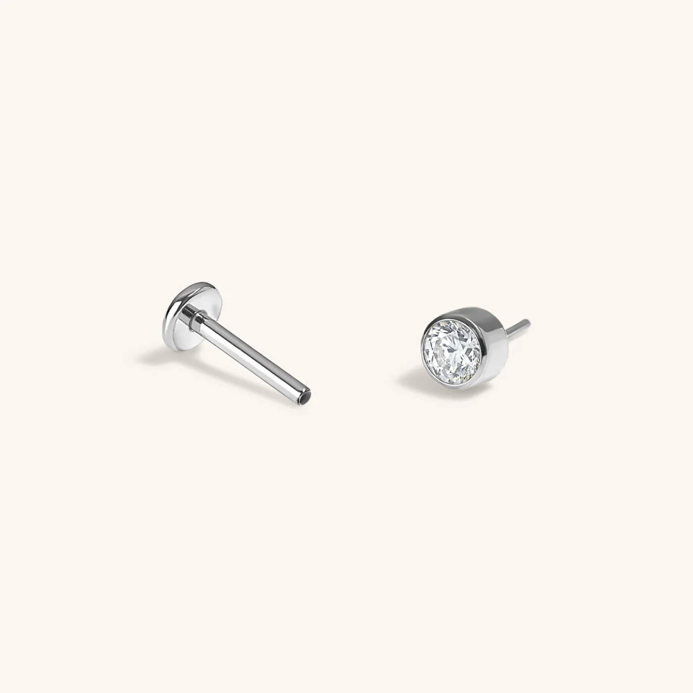 Tiny Crystal Nap Earrings - Image 5