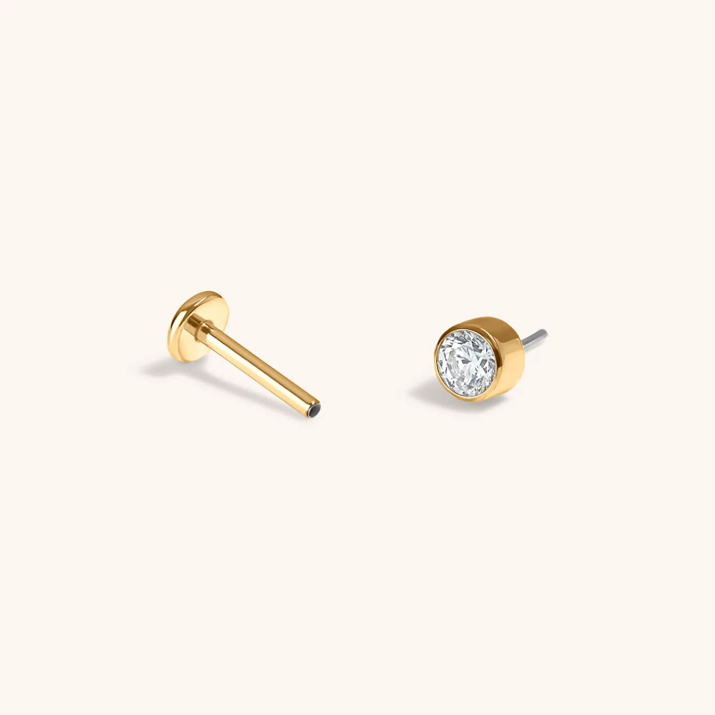 Tiny Crystal Nap Earrings - Image 6